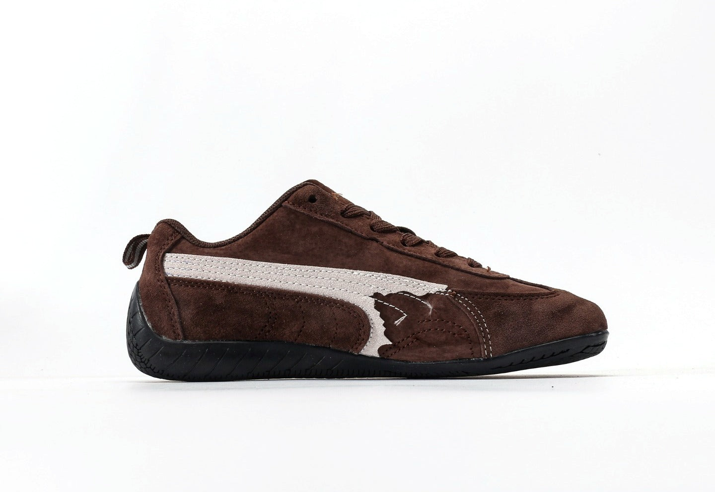 Balenciaga x Puma Speedcat Suede Distressed Brown