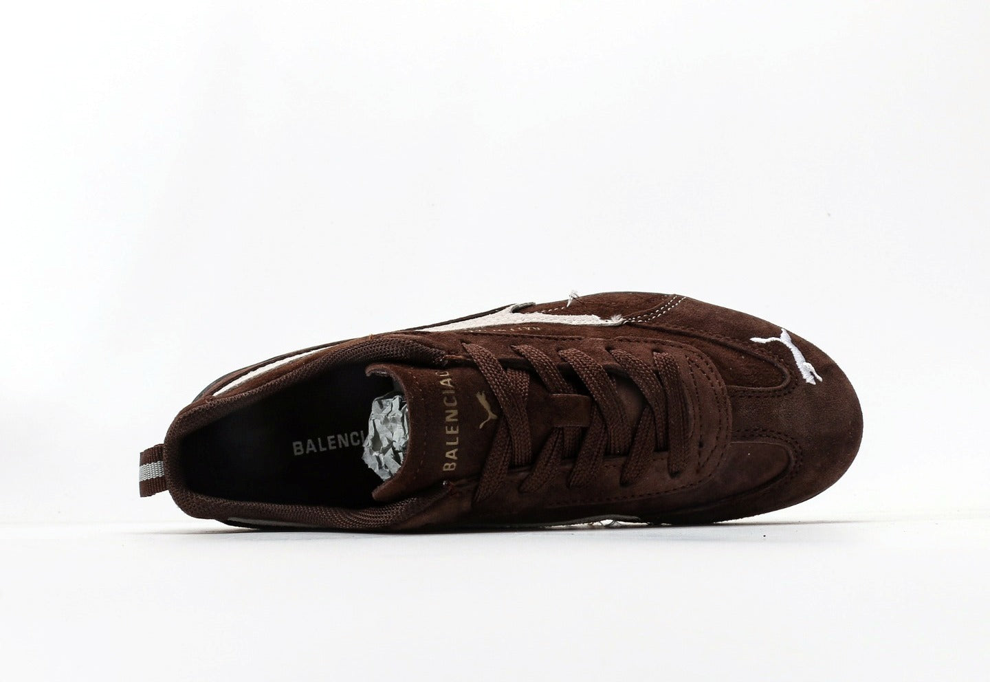 Balenciaga x Puma Speedcat Suede Distressed Brown