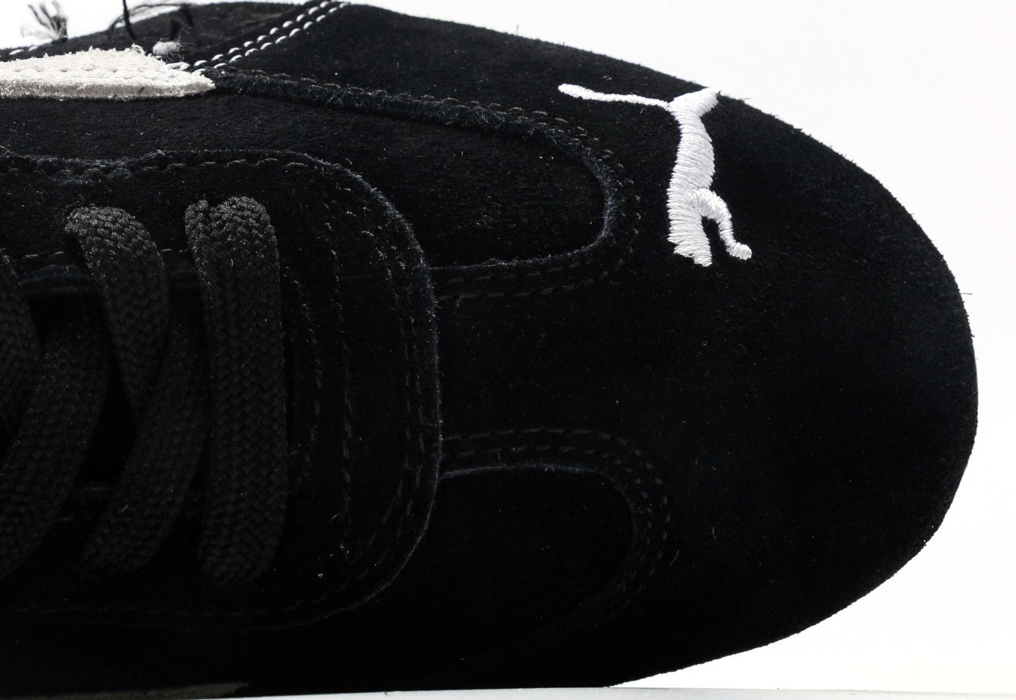 Balenciaga x Puma Speedcat Suede Distressed Black White