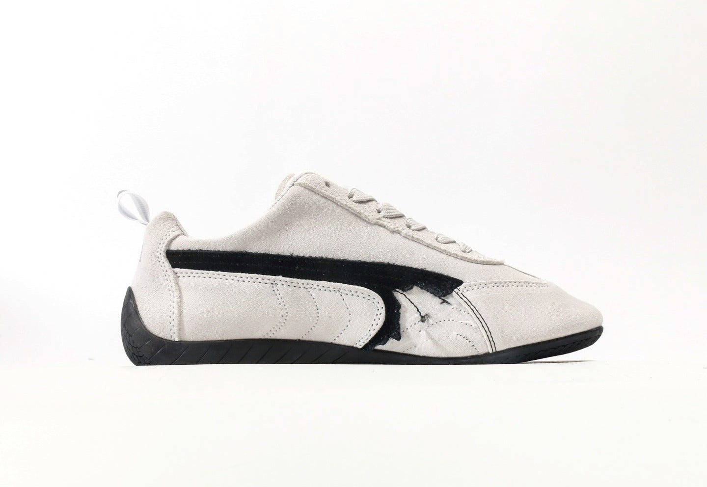 Balenciaga x Puma Speedcat Suede Distressed White Black