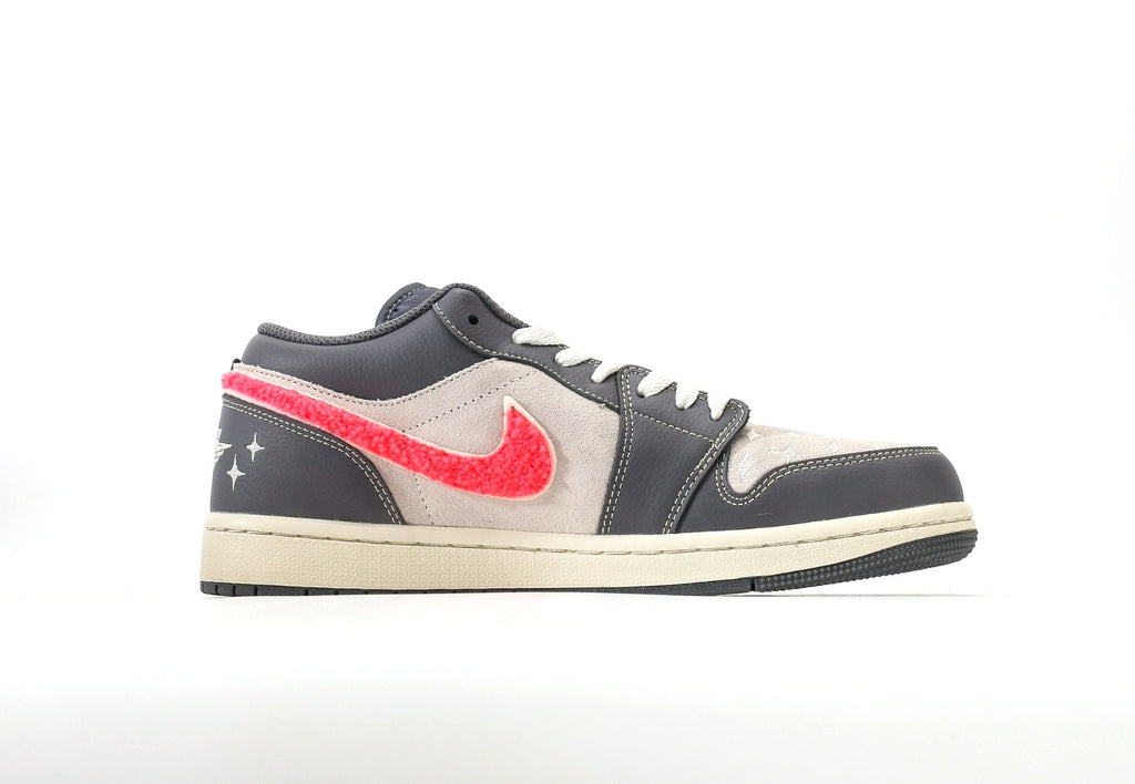 Air Jordan 1 Low Light Graphite Hot Punch