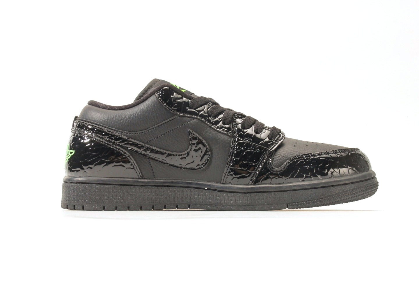 Air Jordan 1 Low Black Scream Green