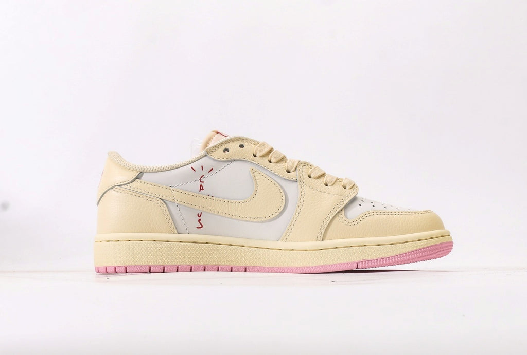 Travis Scott x Jordan 1 Retro Low OG "Muslin Pink" [PK GOD]