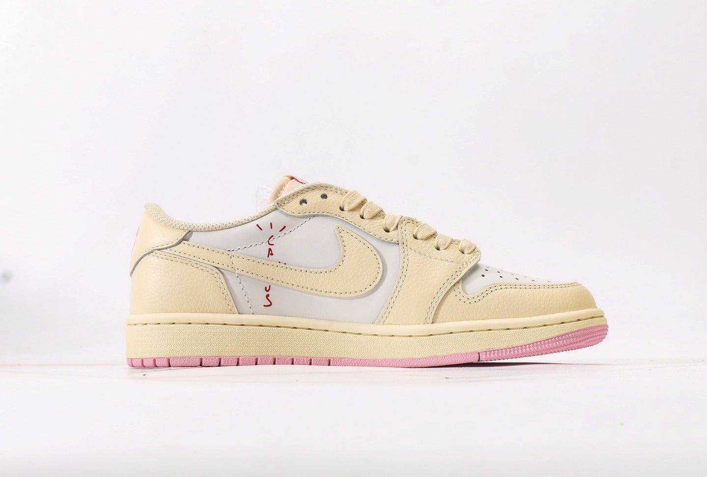 Travis Scott x Jordan 1 Retro Low OG "Muslin Pink" [PK GOD]