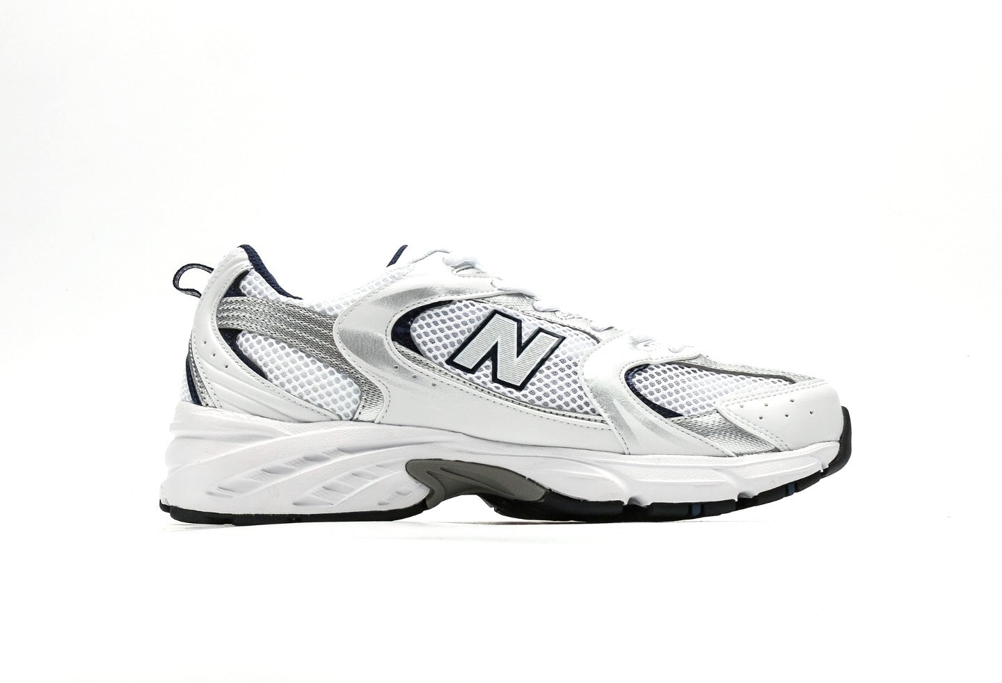 New Balance 530 White Silver Navy
