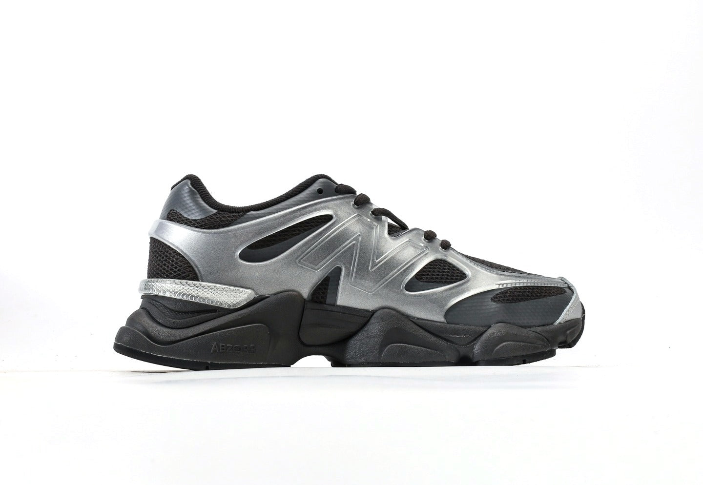 New Balance 9060 X Silver Metallic Black Cement