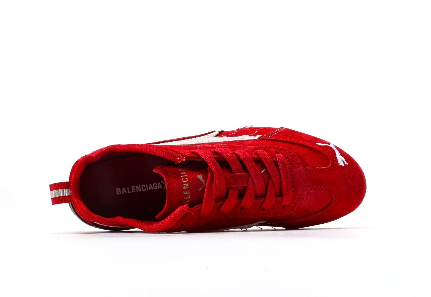Balenciaga x Puma Speedcat Suede Distressed Red White