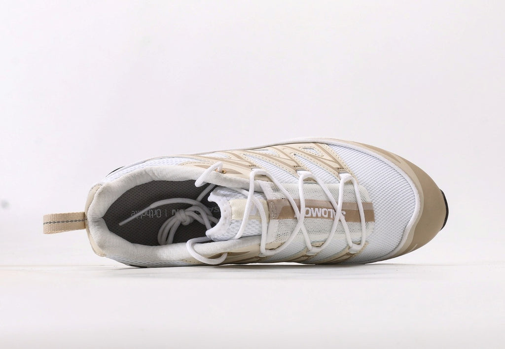 Salomon XT-6 Expanse in White, Rainy Day, & Oxford Tan