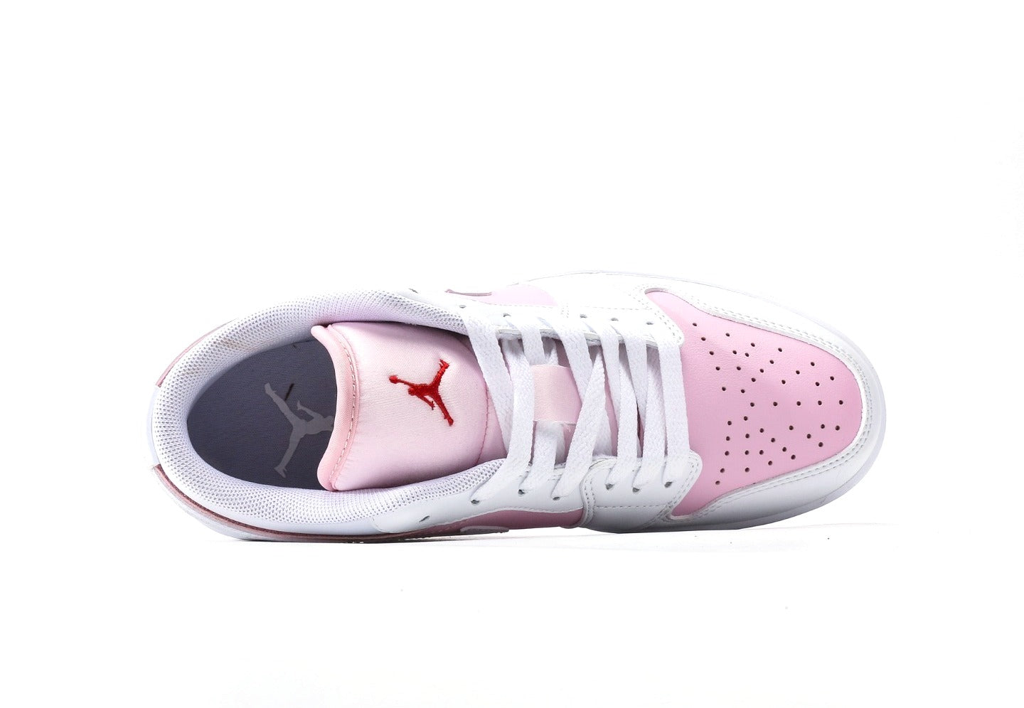 Air Jordan 1 Low GS Pink Foam Fire Red White