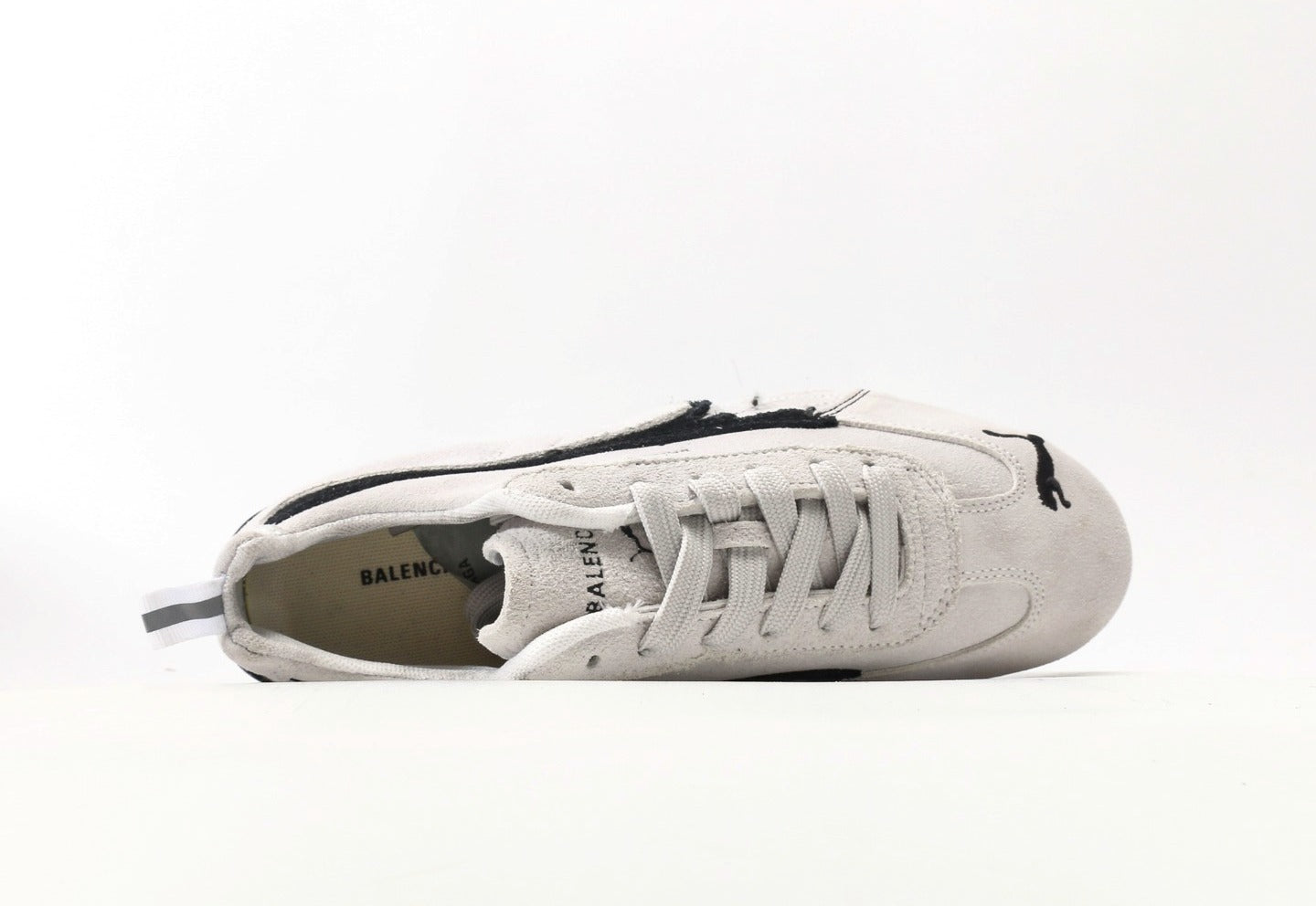 Balenciaga x Puma Speedcat Suede Distressed White Black