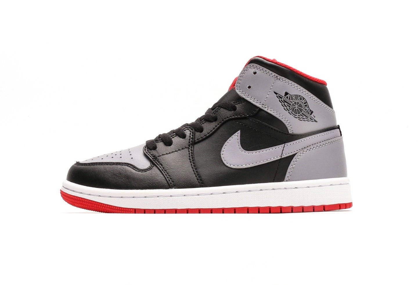 Air Jordan 1 Mid Black Cement Grey