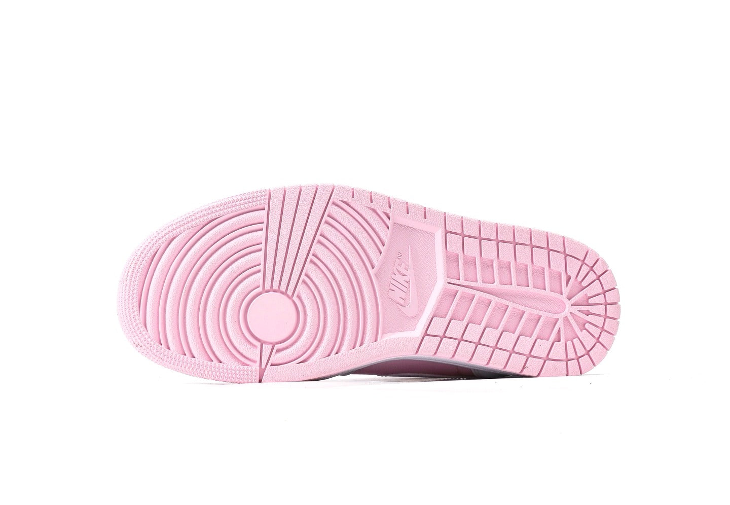 Air Jordan 1 Low GS Pink Foam Fire Red White