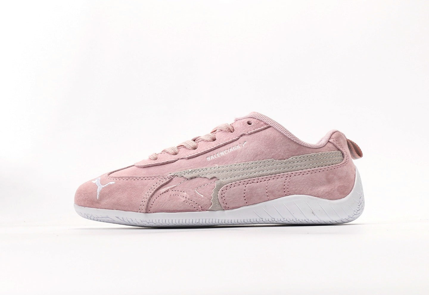 Balenciaga x Puma Speedcat Suede Distressed Pink White