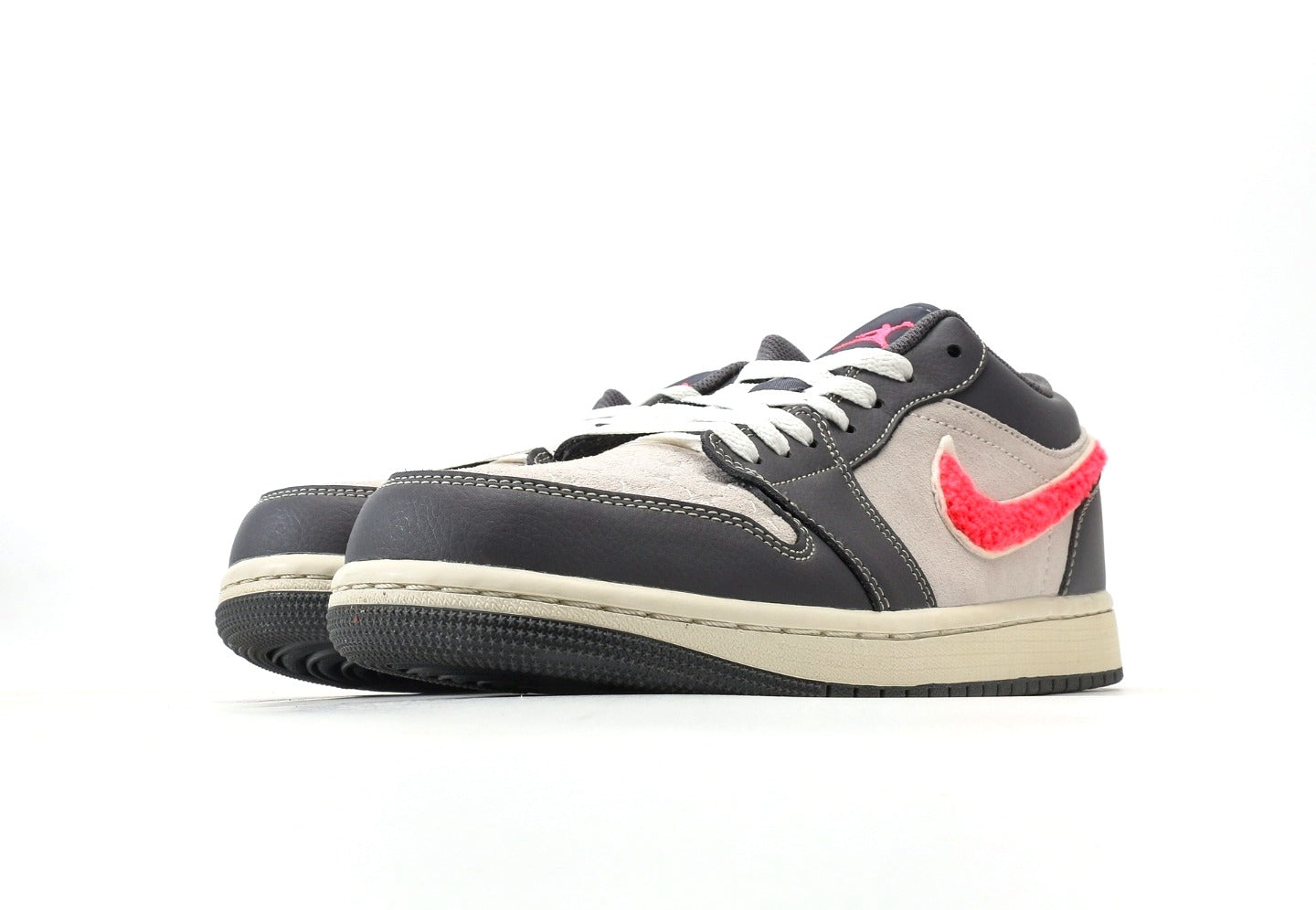 Air Jordan 1 Low Light Graphite Hot Punch