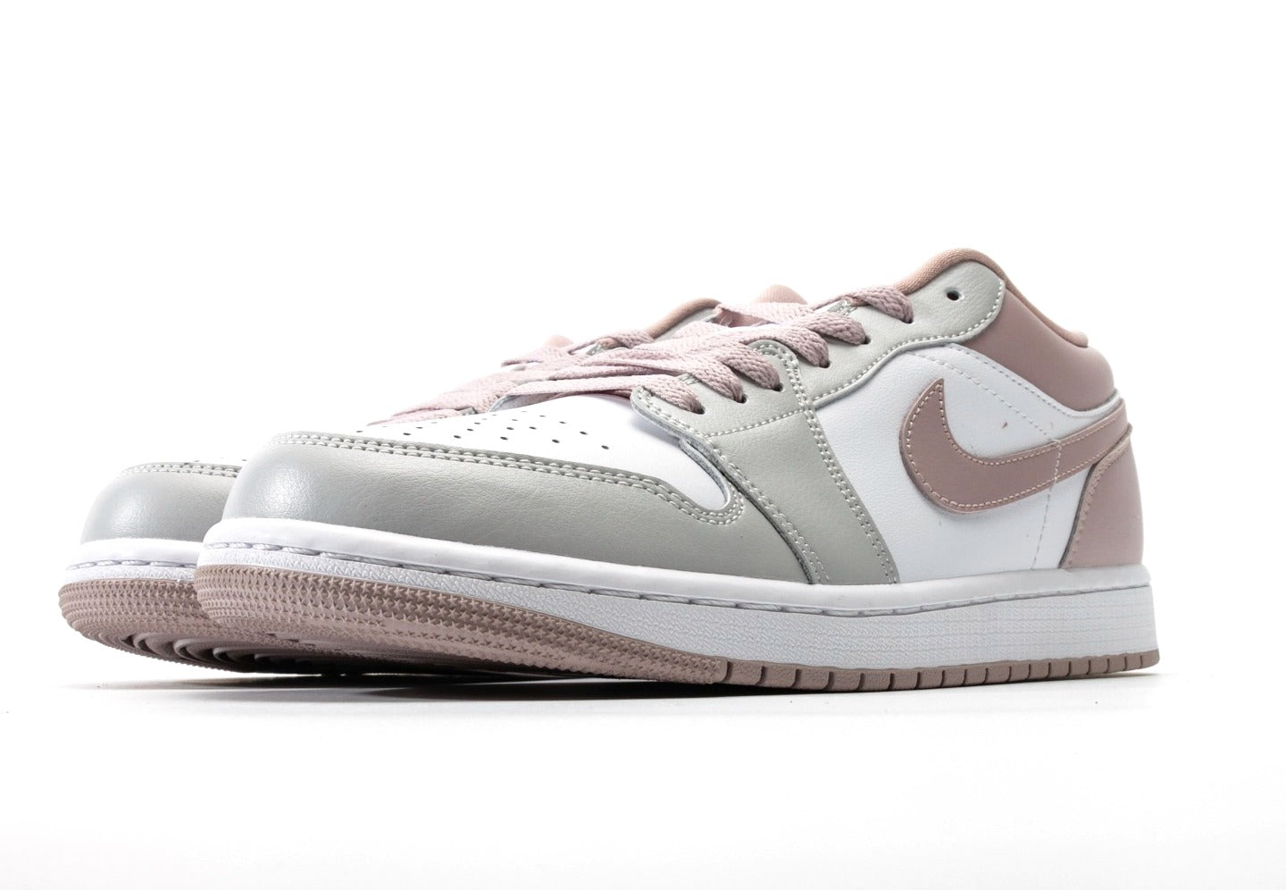 Air Jordan 1 Low Grey Particle Rose
