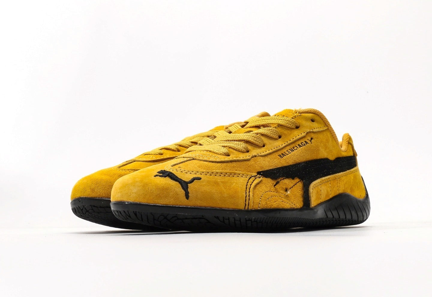Balenciaga x Puma Speedcat Suede Distressed Yellow