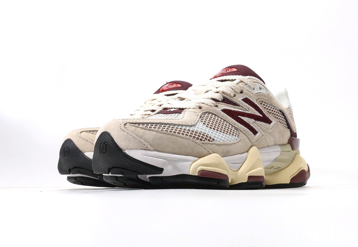 New Balance 9060 Linen Burgundy