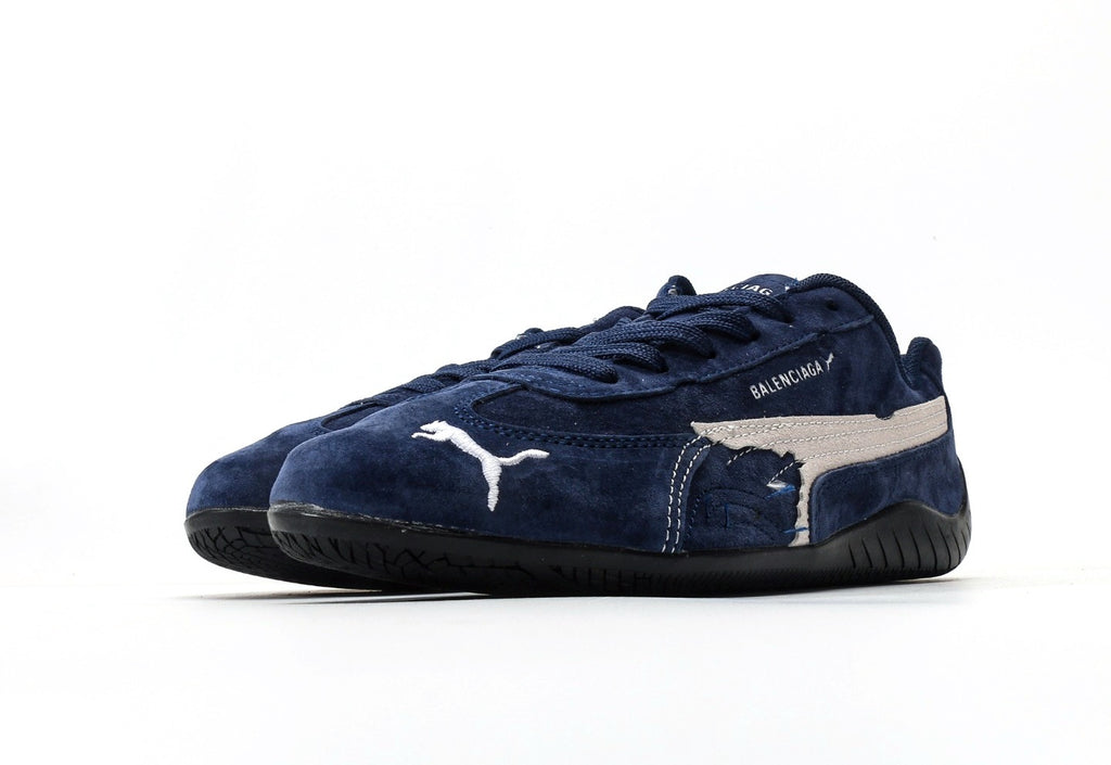 Balenciaga x Puma Speedcat Suede Distressed Dark Blue