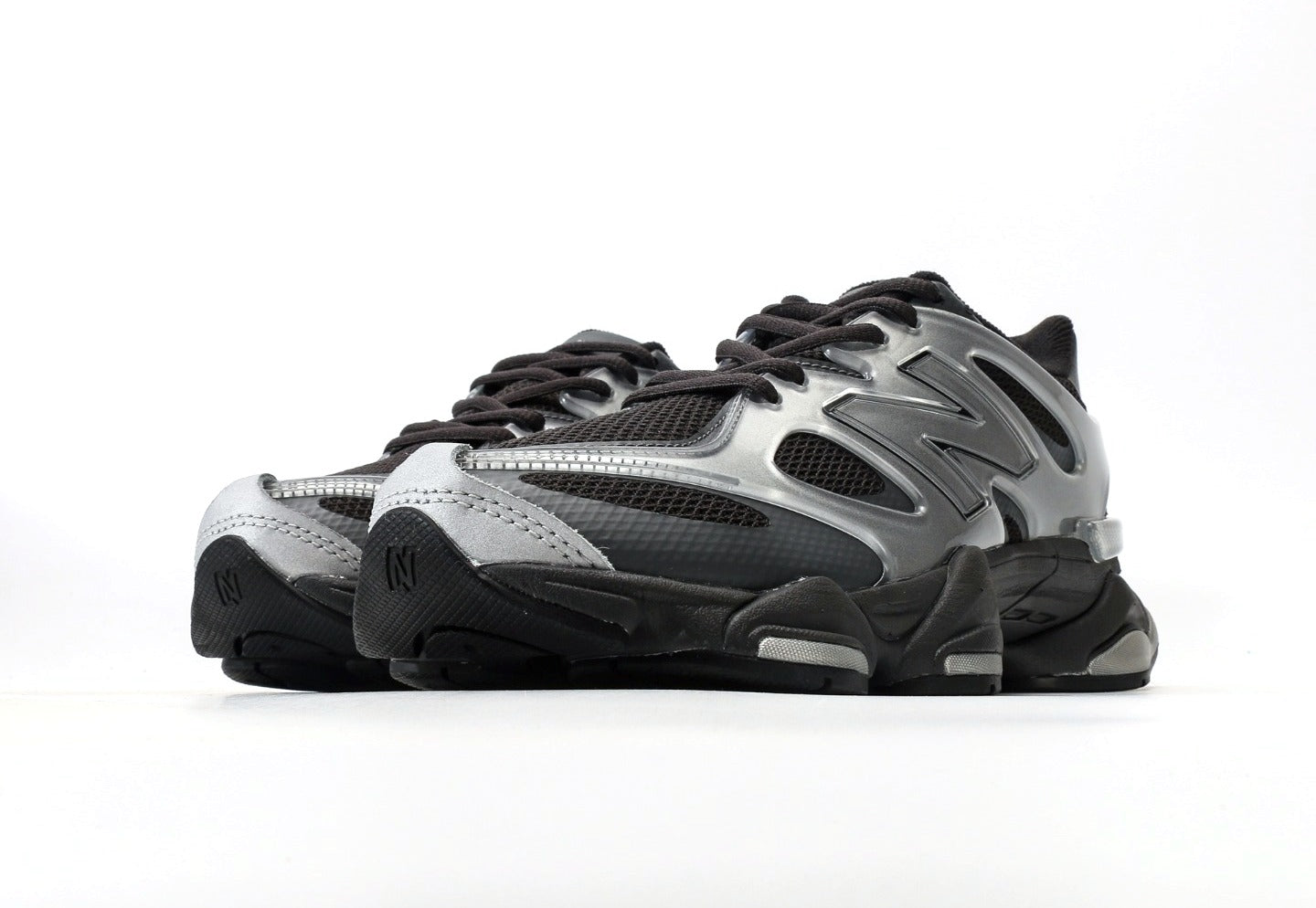 New Balance 9060 X Silver Metallic Black Cement