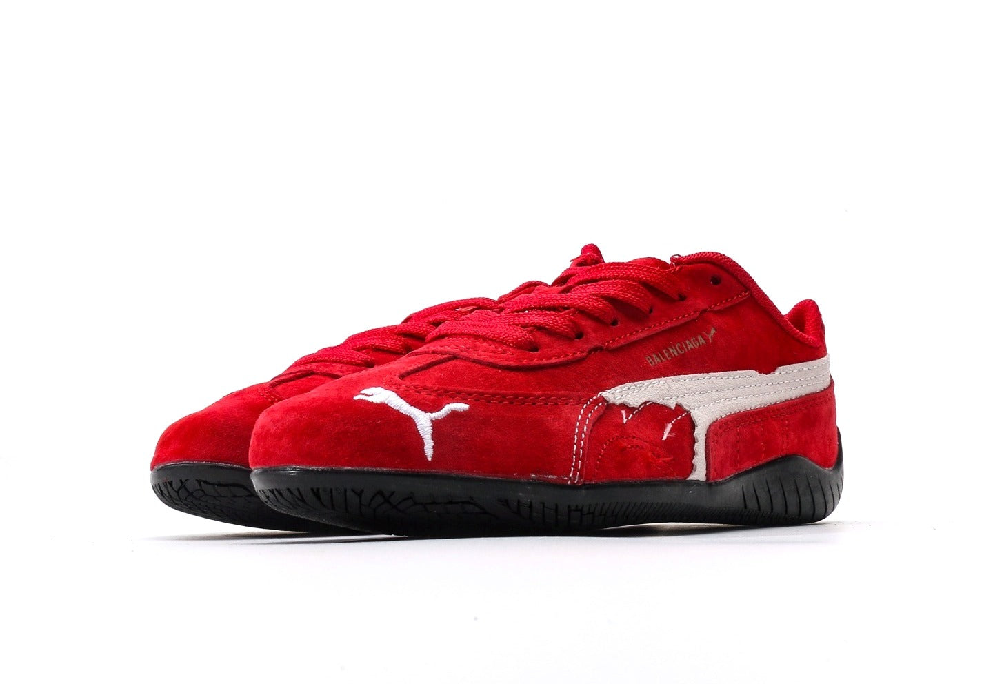 Balenciaga x Puma Speedcat Suede Distressed Red White
