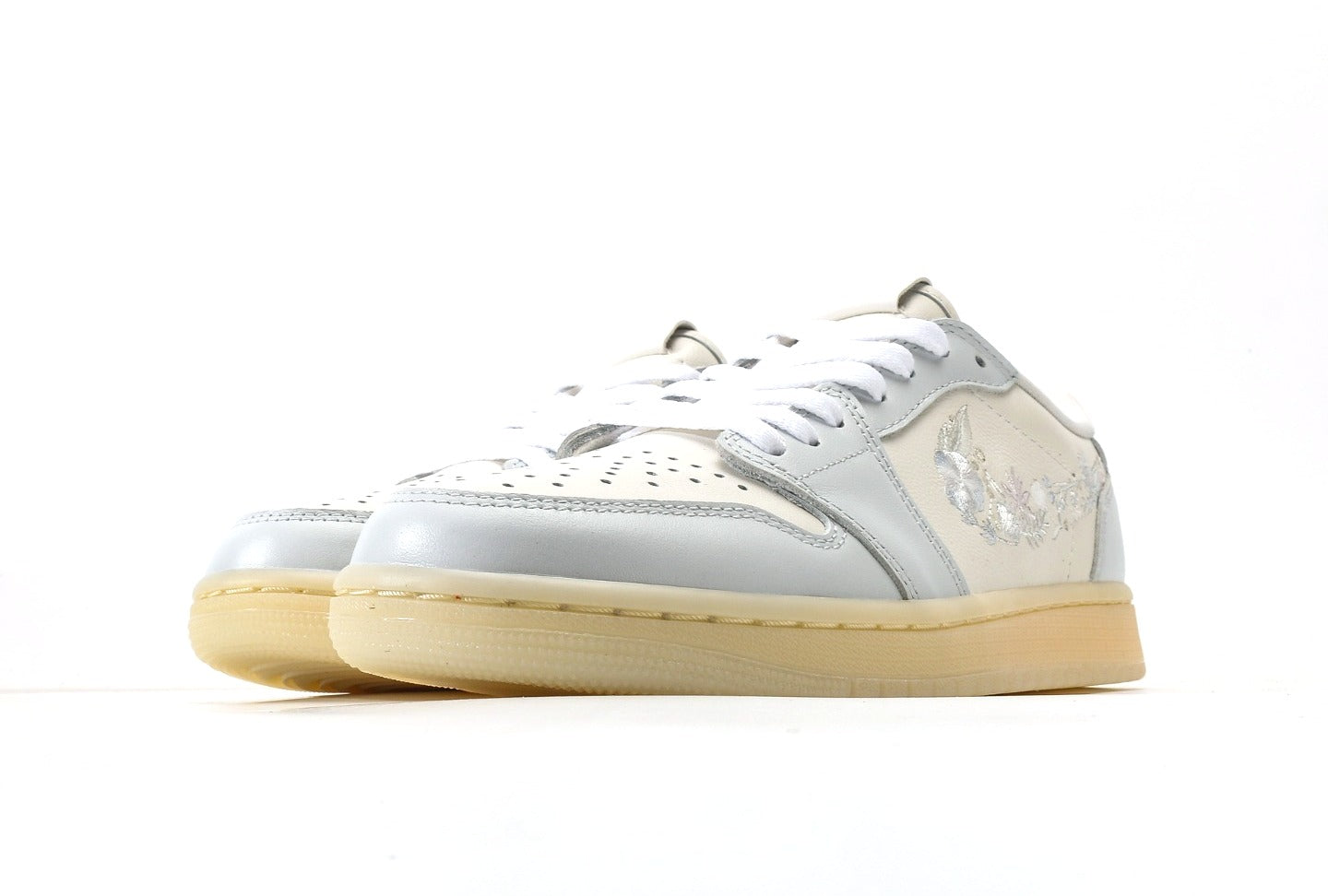 Air Jordan 1 Retro Low OG "Sail / Floral Swoosh"