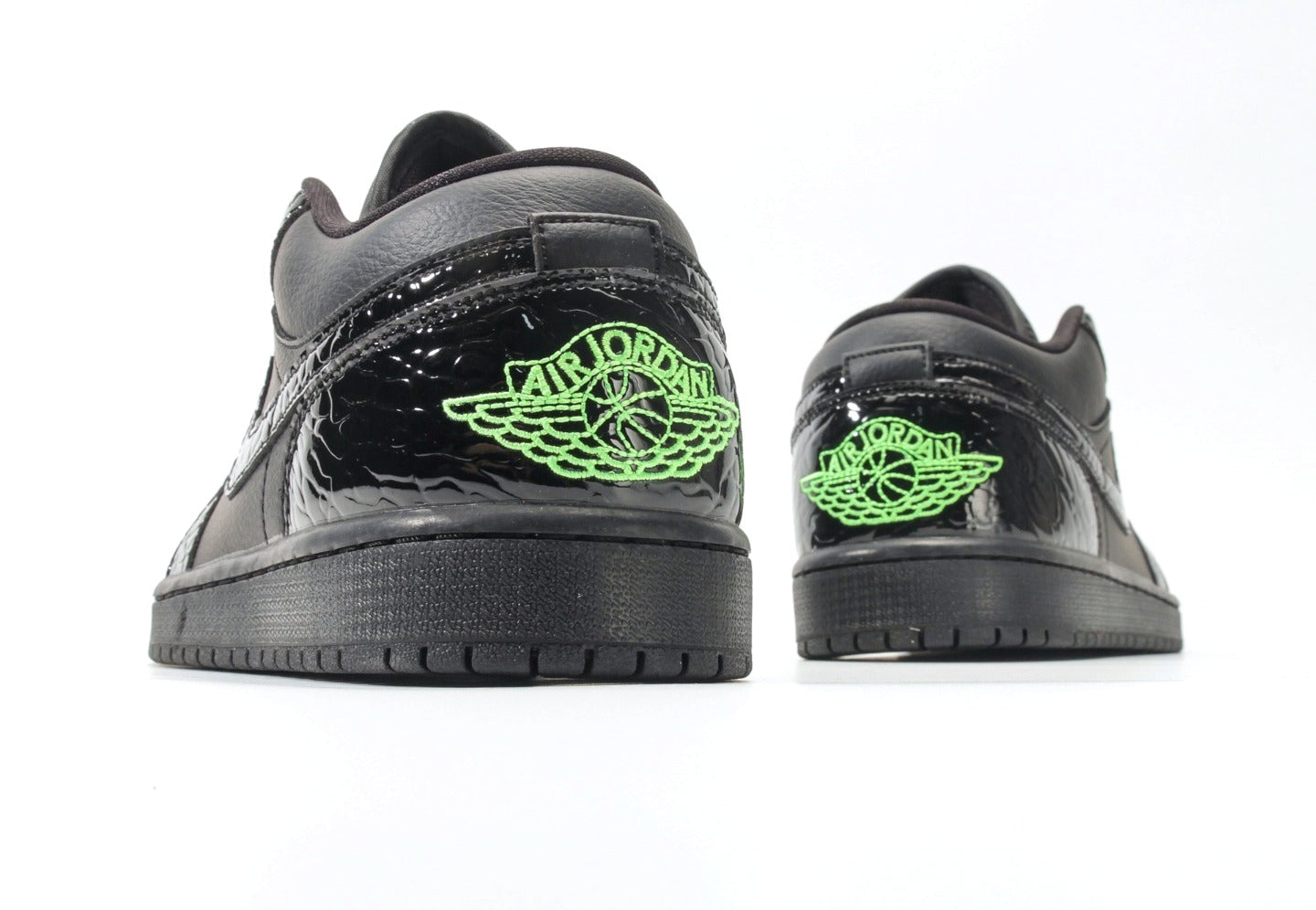 Air Jordan 1 Low Black Scream Green