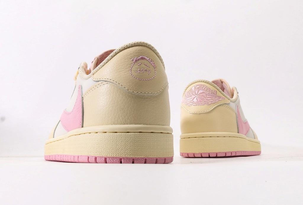 Travis Scott x Jordan 1 Retro Low OG "Muslin Pink" [PK GOD]