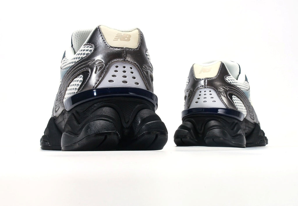 New Balance 9060 in Metallic Silver Black
