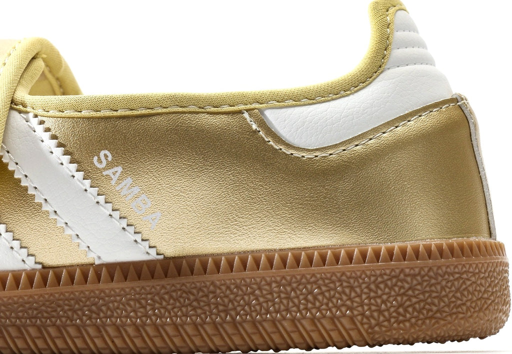 Samba Jane Gold Metallic White