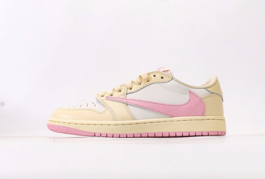 Travis Scott x Jordan 1 Retro Low OG "Muslin Pink" [PK GOD]