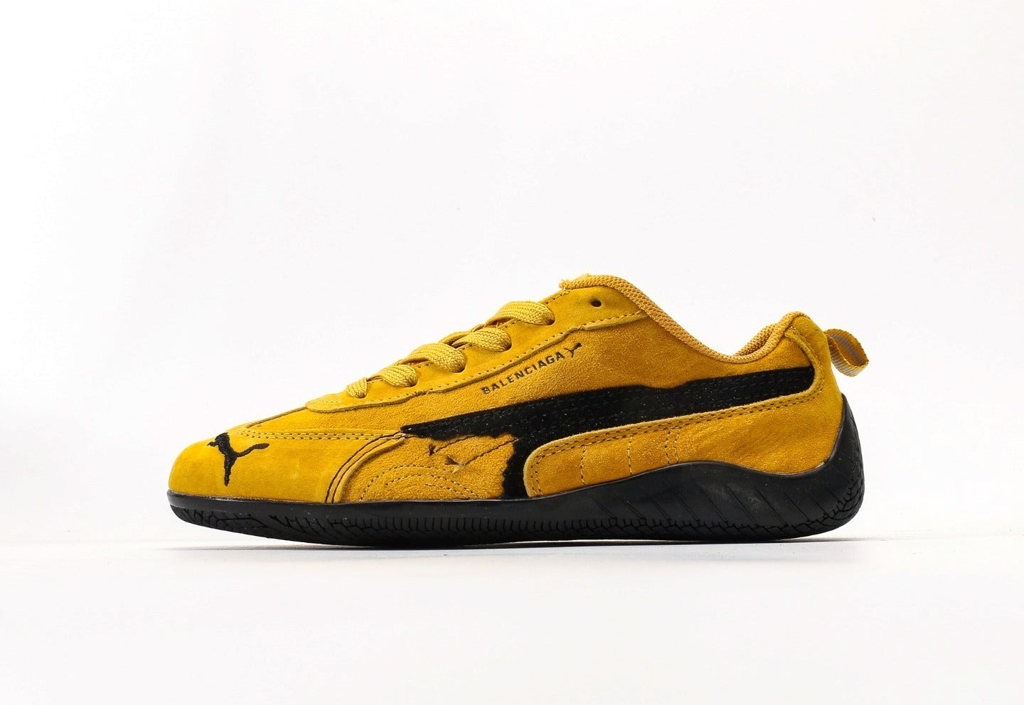 Balenciaga x Puma Speedcat Suede Distressed Yellow
