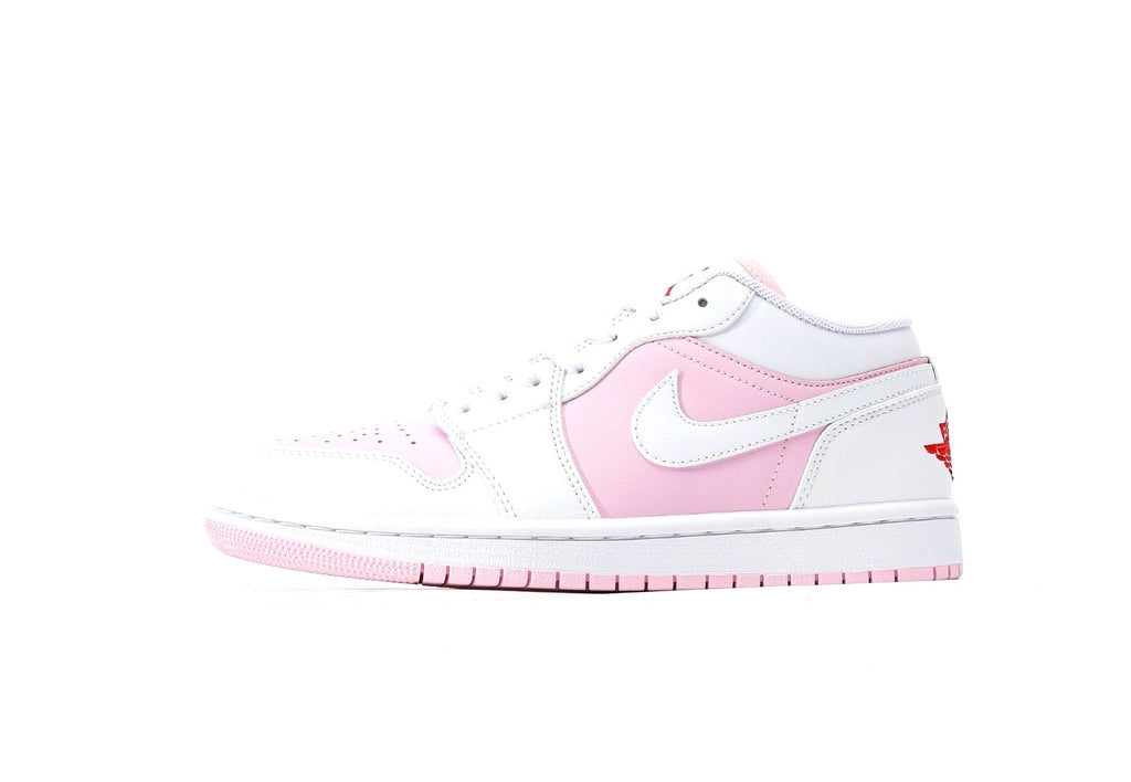 Air Jordan 1 Low GS Pink Foam Fire Red White