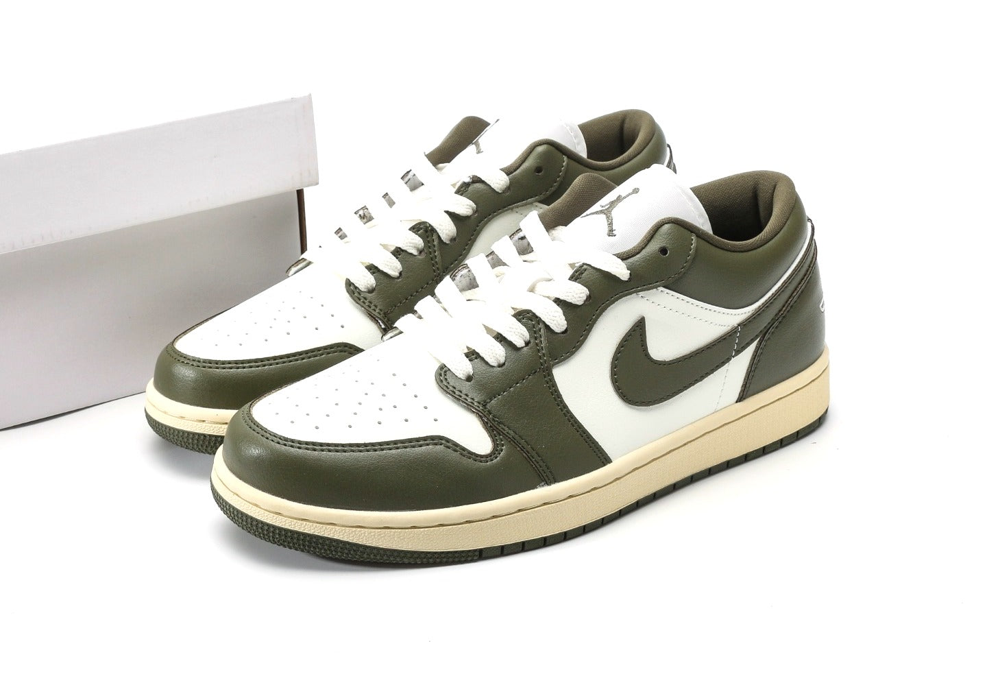 Air Jordan 1 Low Sail Medium Olive