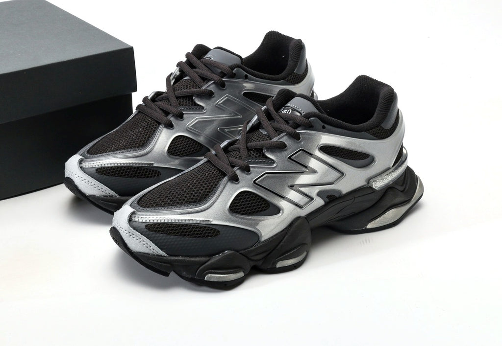 New Balance 9060 X Silver Metallic Black Cement