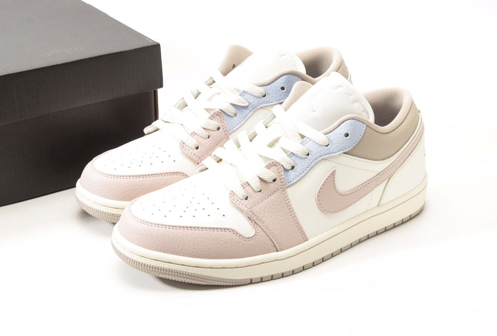 Air Jordan 1 Low "Sail Silt Red Hydrogen Blue"