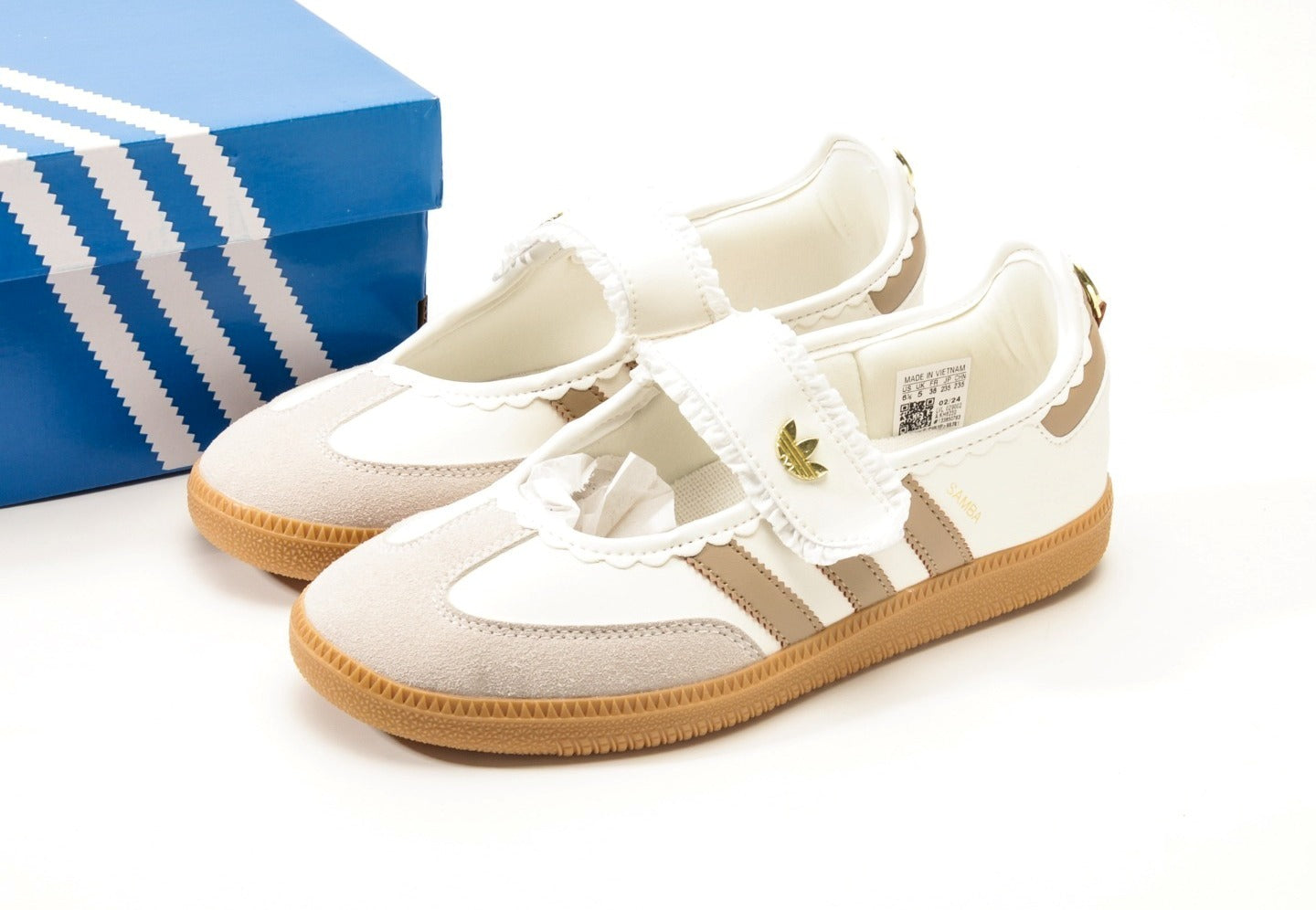 Samba Jane Cloud White Pink Gum