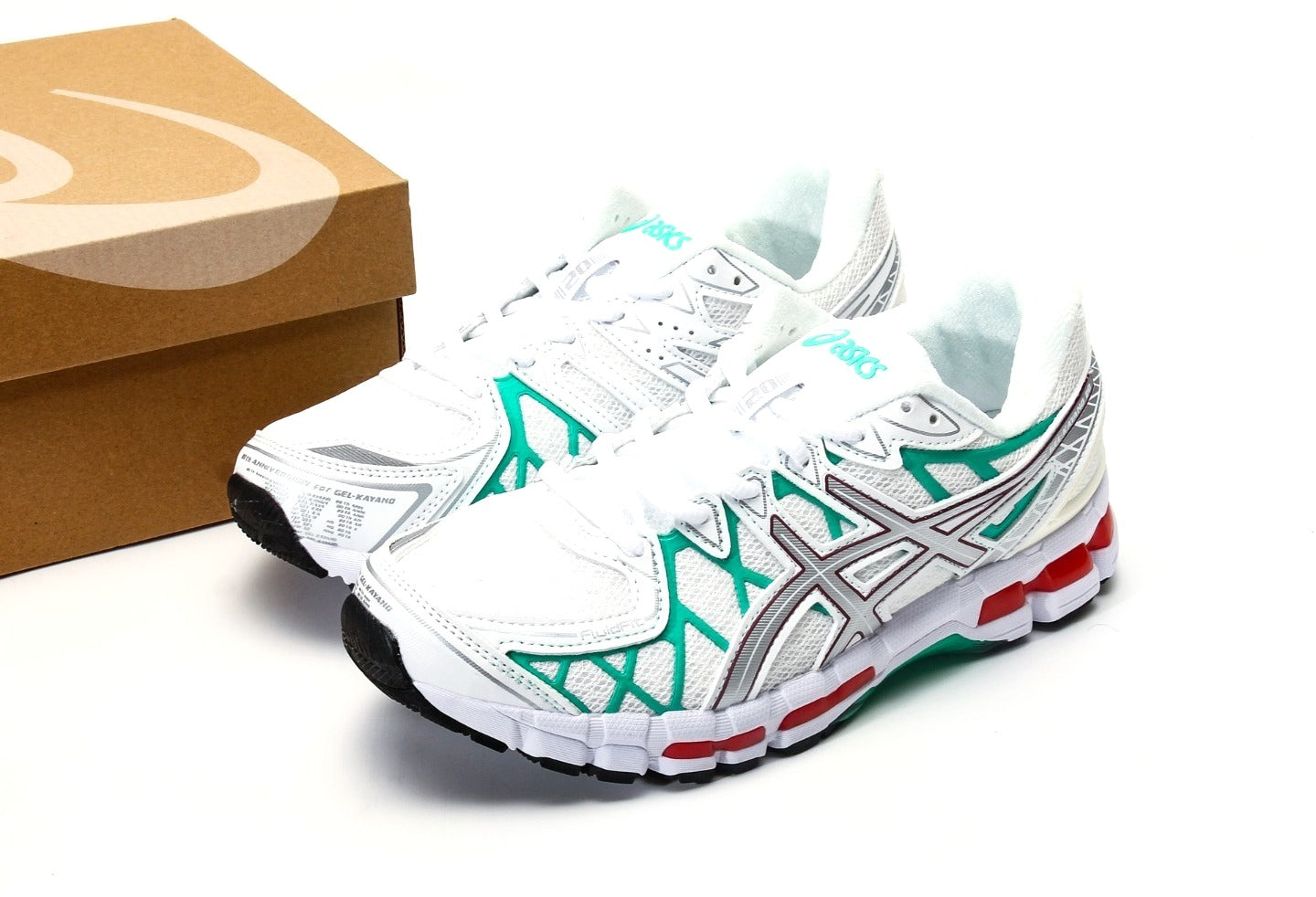 Asics Gel Kayano 20 White Aurora Green