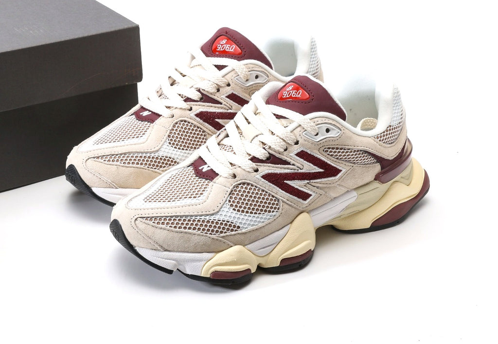 New Balance 9060 Linen Burgundy