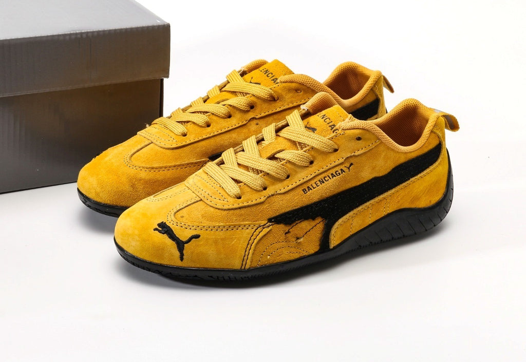 Balenciaga x Puma Speedcat Suede Distressed Yellow