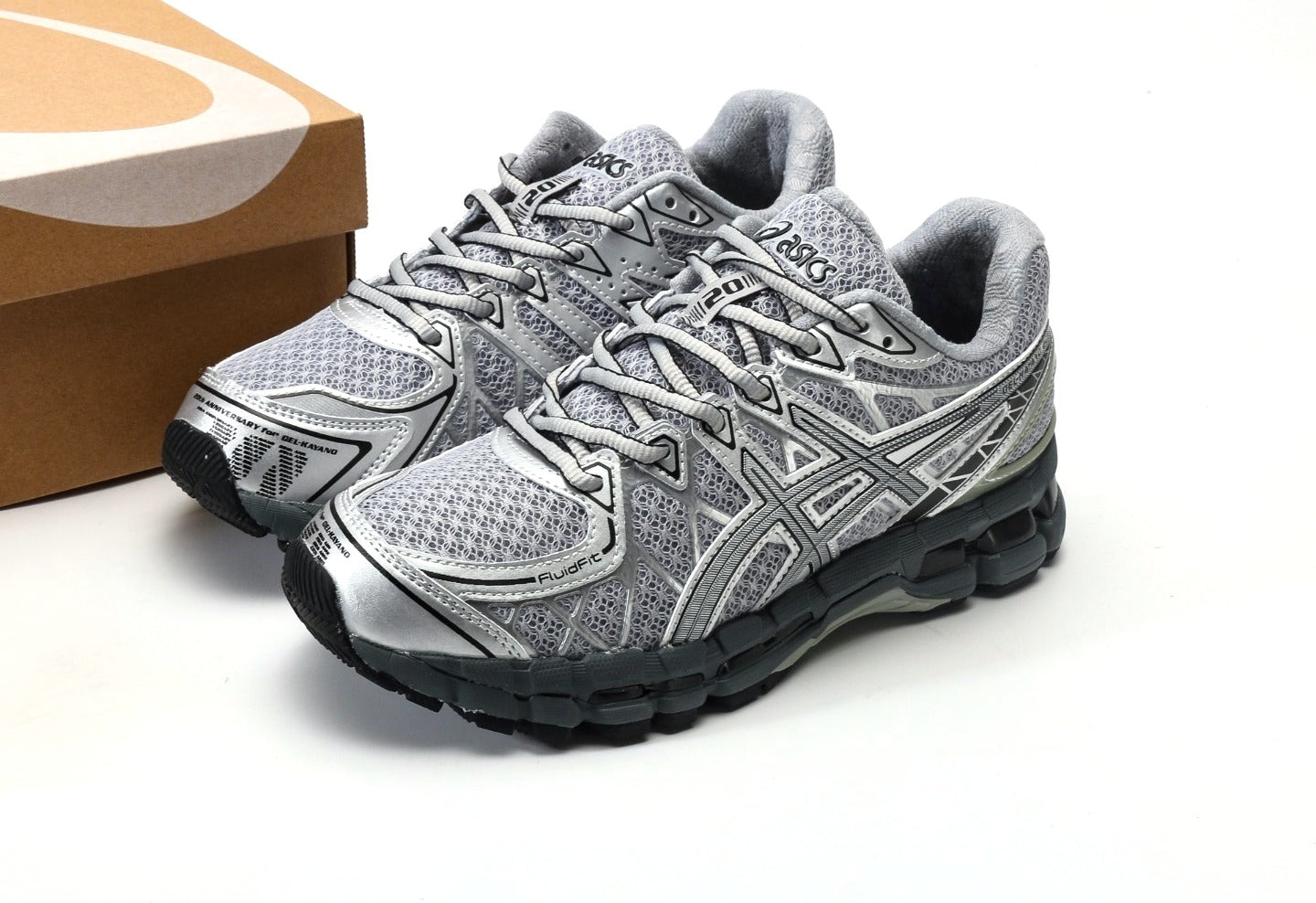 Gel Kayano 20 Gravel Pure Silver