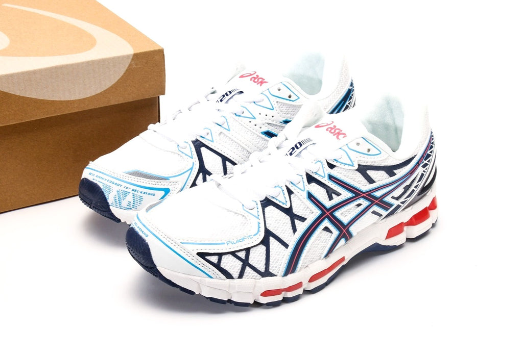 ASICS Gel-Kayano 20 Cream Blue Red