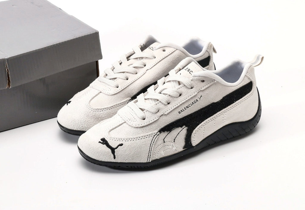 Balenciaga x Puma Speedcat Suede Distressed White