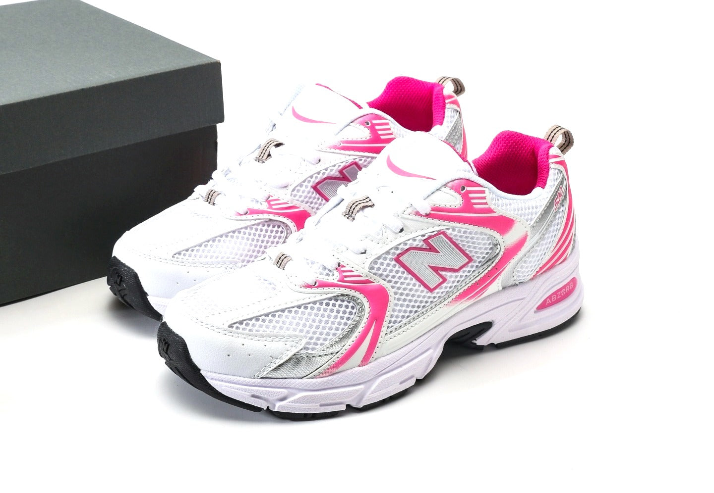 New Balance 530 White Raspberry