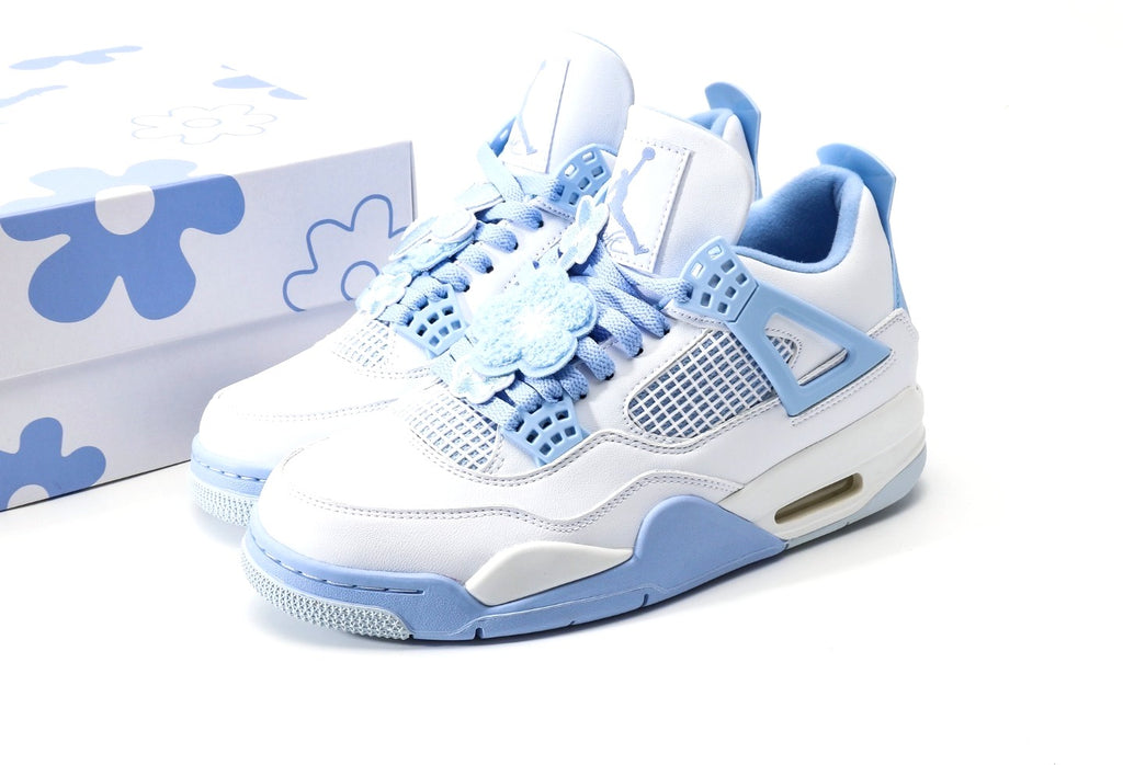 Air Jordan 4 "Aluminum" "White/Blue Tint"