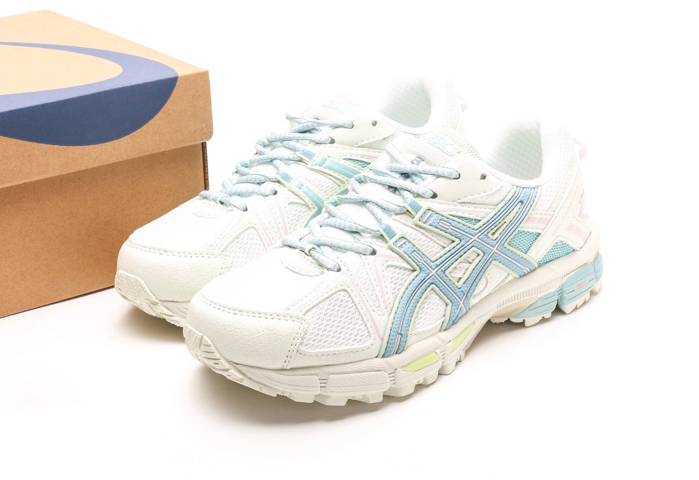 Gel-Kahana 8 "White Blue Pink Yellow"