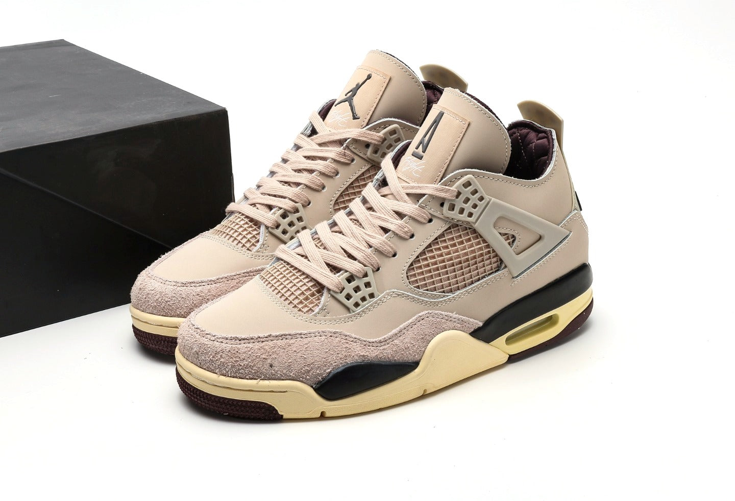 A Ma Maniere x Air Jordan 4 Fossil Stone