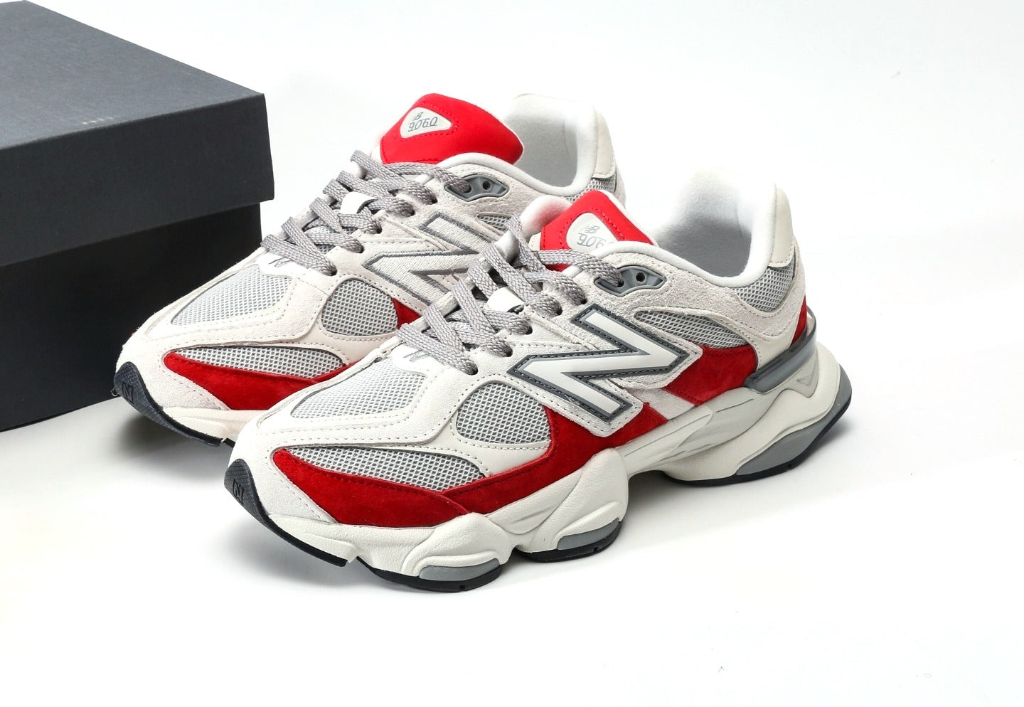 New Balance 9060 "Grey Reflection True Red"