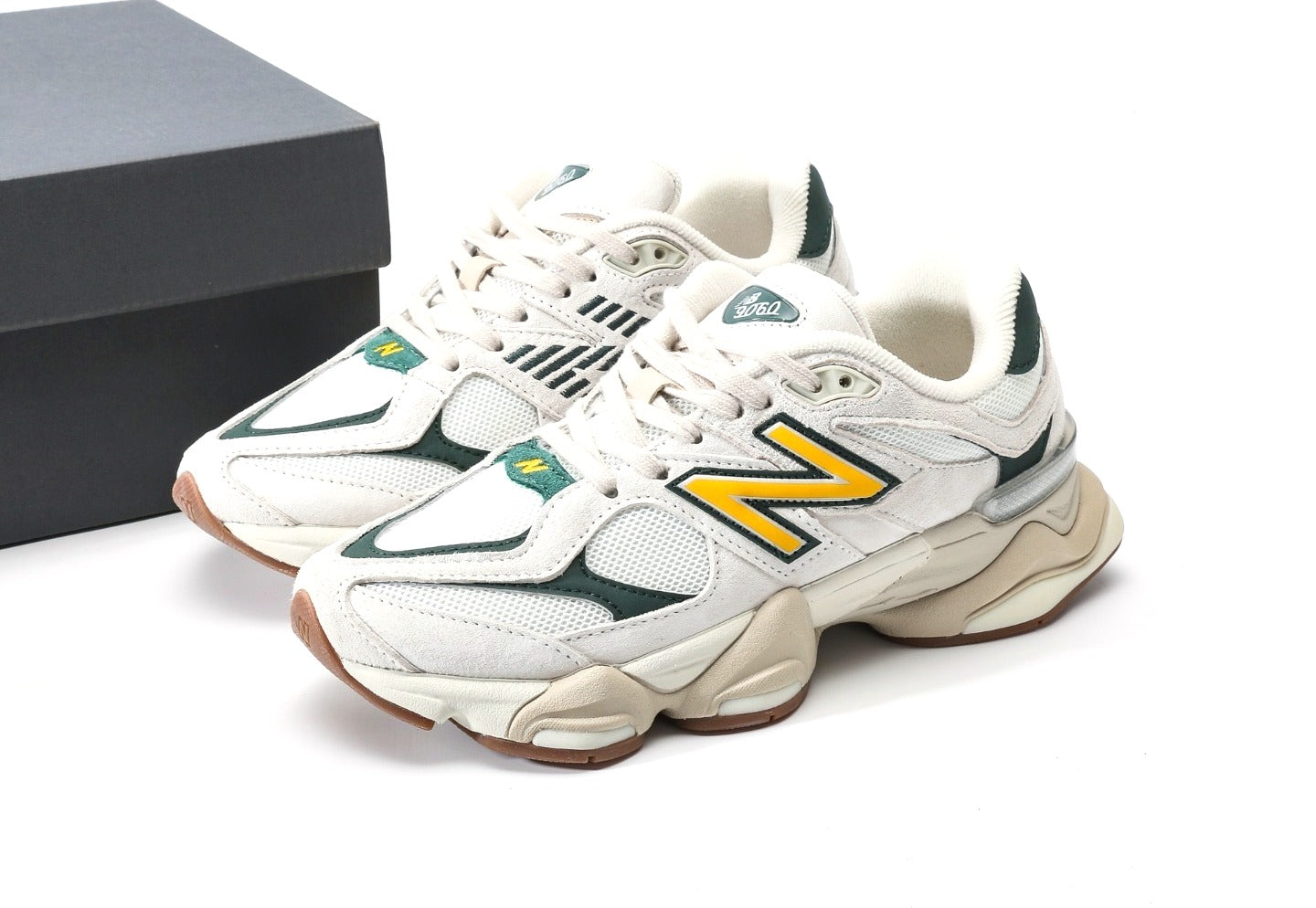 New Balance 9060 "White Green Gold"
