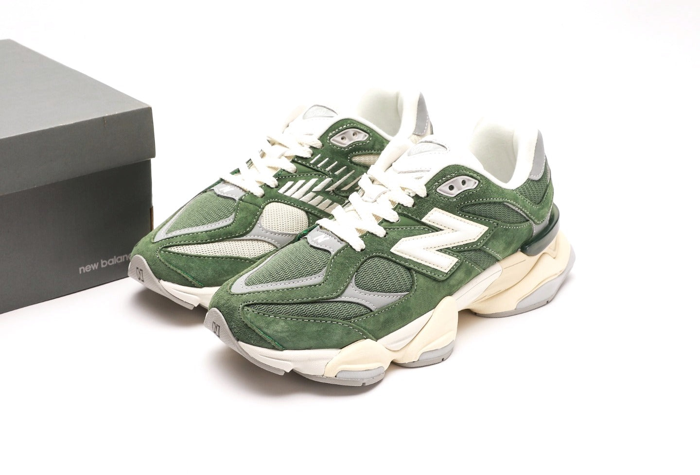 New Balance 9060 Green Suede