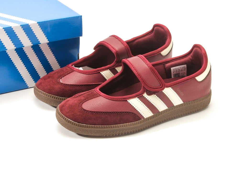 Samba Jane Maroon Cream White Gold